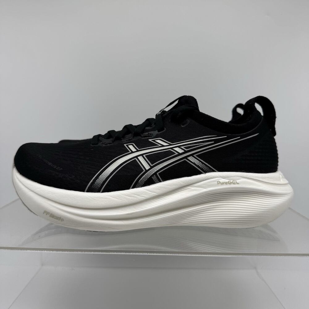 Asics Gel Nimbus 27 1012B752 Black Running Shoes Sneakers Women’s Size 9 WIDE